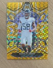 2024 Panini Mosaic Reactive Yellow Mosaic Prizm #216 Harold Landry Tennesse