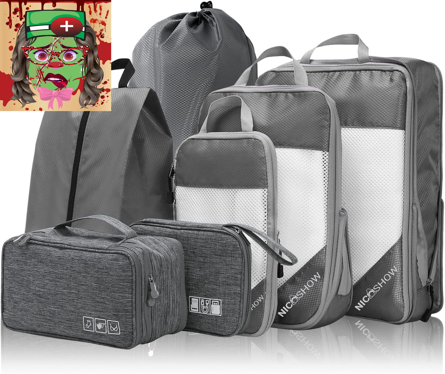 Compression Packing Cubes for Travel, Packing Cubes Compression Travel Essential-image