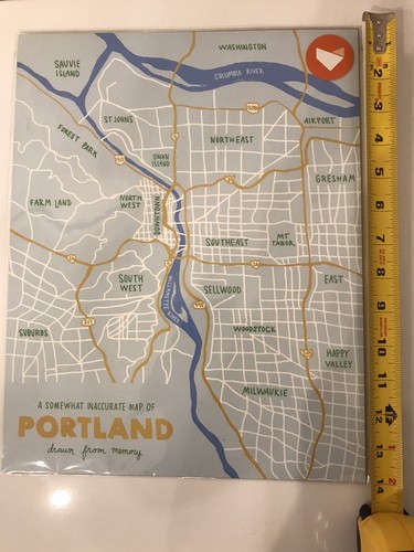 Map of Portland Oregon - Picture 3 of 4