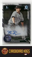 2016 Bowman Draft #CDA-BB Ben Bowden Colorado Rockies Autograph 1st Bowman