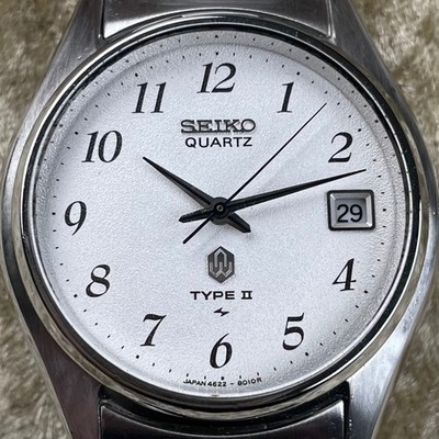 SEIKO Type II 4622-8000 Snowflake Dial Vintage Quartz Watch 1976