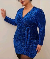 Torrid Size 20 Burnout Velvet Mini Dress Party Going Out Night Club Clubwear