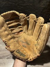 Vintage Cooper Diamond Deluxe 609 RH Baseball Glove Mitt Right Throw Left Catch