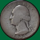 1932-S Washington Quarter Silver Good G Coin #35551