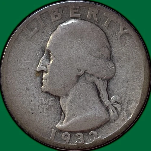 1932-S Washington Quarter Silver Good G Coin #35551