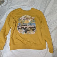 Ford Mustang Woman's Junior Crew Neck Sweatshirt Size Large