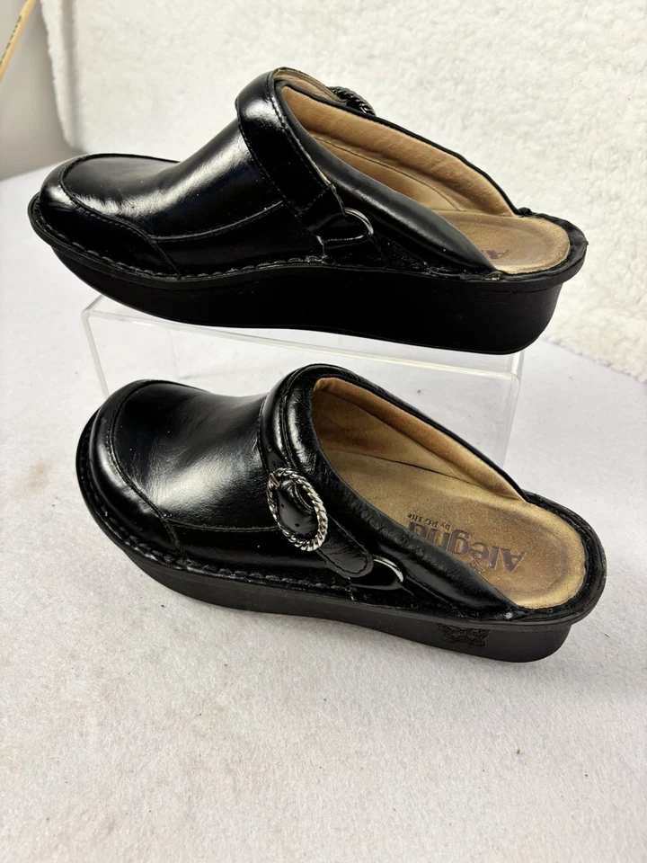 Alegria Classic черные мулы/сабо с дополнительным задним ремнем - 37 ЕС (7-7,5 США) - Изображение 3 из 4