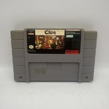 Clue Super Nintendo SNES Game Cartridge Parker Brothers Detective