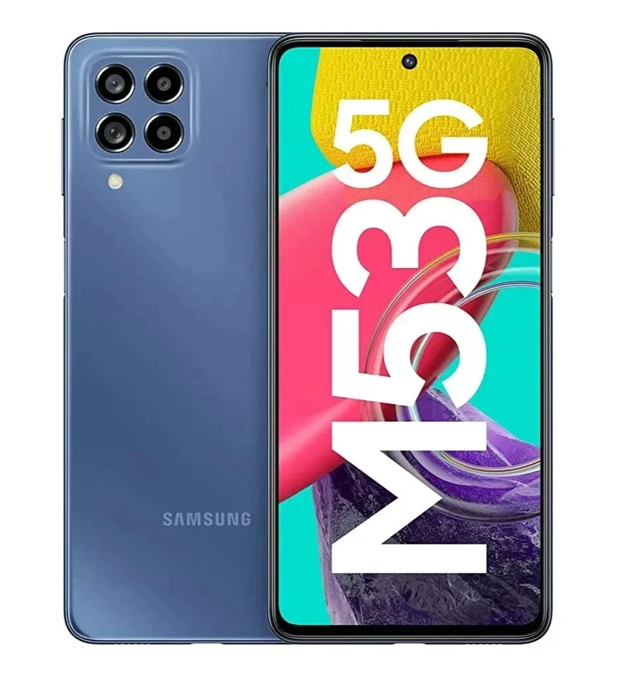 Samsung Galaxy M53 5G 128GB Unlocked Phone Ocean Blue - UK Model - Very Good A, photo 1 of 2