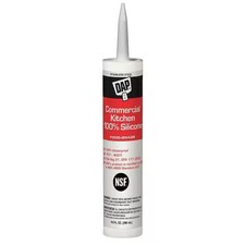 Dap 8660 Silicone Sealant, 10 Oz, Cartridge, Stainless Steel, Silicone Base,