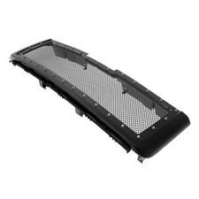 For 2007-2010 Gmc Sierra Denali Upper Stainless Black Mesh Rivet Package Grille