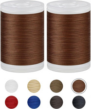 330 Yards Extra Strong Upholstery Thread,Brown Bonded Nylon Thread for Denim Le