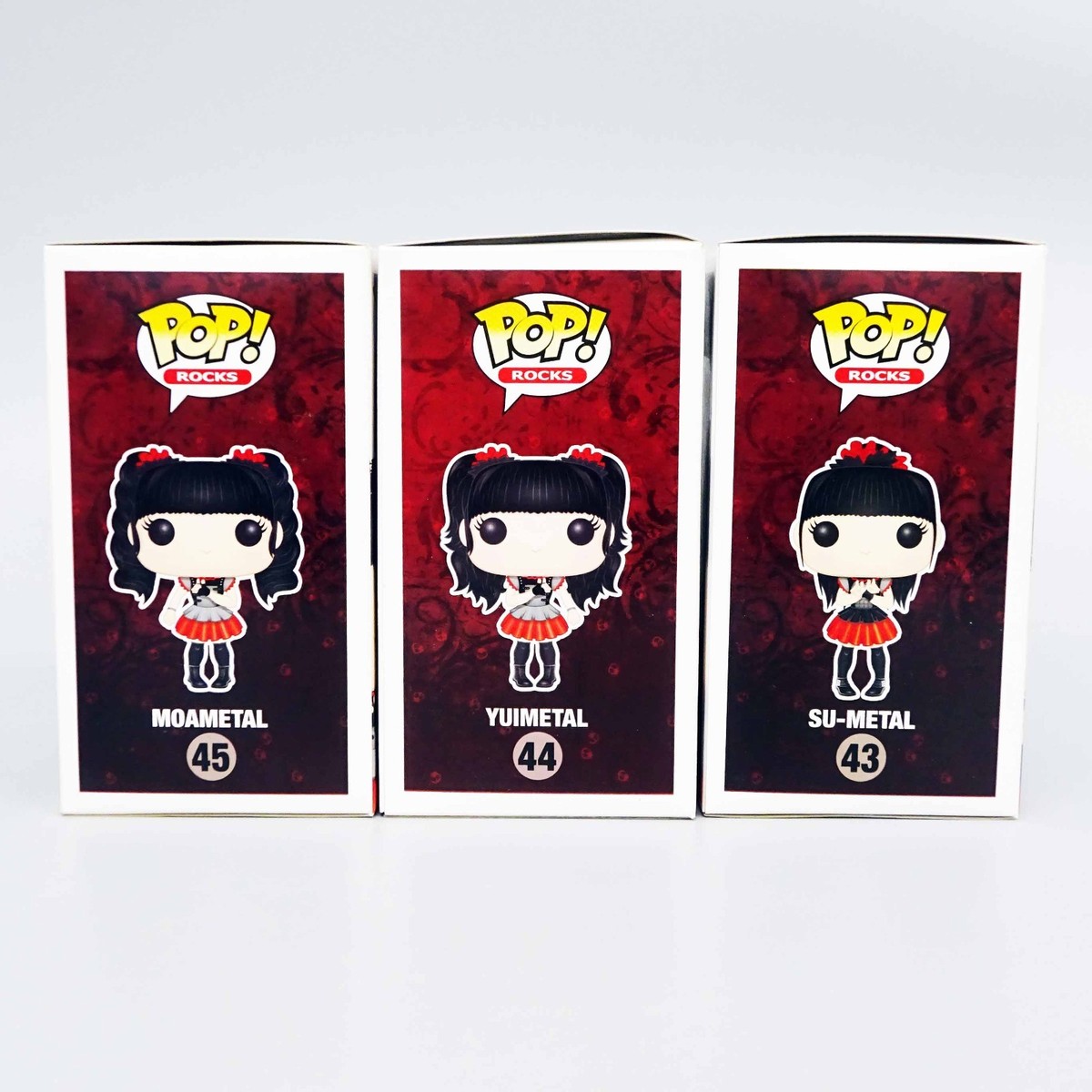 FUNKO POP! ROCKS BABYMETAL SU #43 YUI #44 MOA #45 SET OF 3