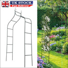 Green Duty Metal Garden Arch Rose Archway Pergola Arbour Climbing Plants Trellis