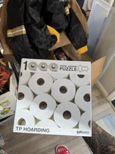 TP Hoarding Toilet Paper Puzzle 1000 Piece Jigsaw Puzzle Funwares New Jigsaw