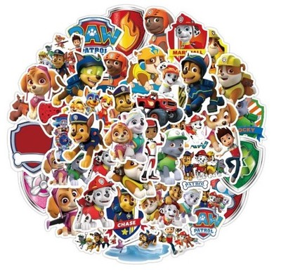 50x PAW PATROL stickers decoration stickers dog comic stickers cartoon dogs heroes