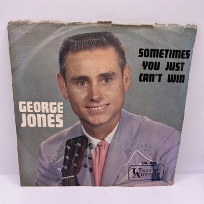 Vinyl 45 RPM Record - George Jones -She Thinks I Still Care / Sometimes You Just