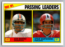 1984 TOPPS #202 DAN MARINO DOLPHINS & STEVE BARTKOWSKI FALCONS