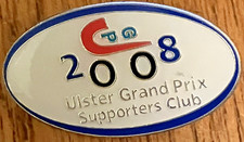 2008 ULSTER GRAND PRIX SUPPORTER'S CLUB COLLECTABLE ENAMEL PIN BADGE D90