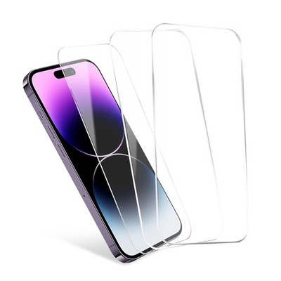 3x Displayschutz Apple iPhone 14 Pro 2.5D Full Glue schwarz