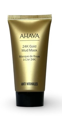 AHAVA 24K Gold Mineral Mud Mask Anti-Wrinkle 50mL 1.7oz Sealed Vegan