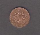 Barbados 1973.  1 Cent. National arms. Trident. KM# 10 — photo 1