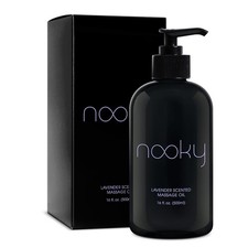 Nooky Massage Oil with Sweet Almond Oil, for Massaging 16 Fl Oz Pack of 1 