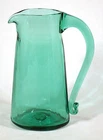 1961 Rare BLENKO Blown Glass PITCHER NO. 6119 Wayne Husted SEA GREEN MCM
