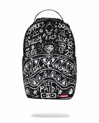 SPRAYGROUND LIMITED EDITION BACKPACK CRAZY THOUGHTS DOODLES TO DREAMS BLACK NEW