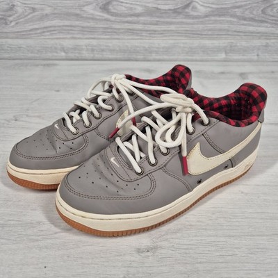 Nike Air Force 1 LV8 Turnschuhe Damen 5 Grau & Tartan Flanell