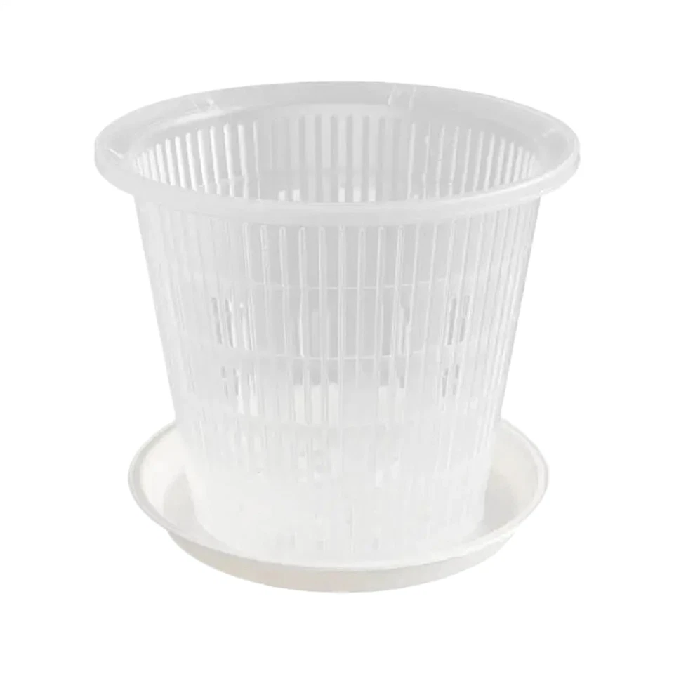 Горшки для орхидей комнатные горшки для орхидей с отверстиями блюдце домашние аксессуары прозрачное растение - Изображение 2 из 4