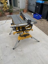 Dewalt DE7400 Heavy Duty Rolling Bench Saw Stand. Folding Saw Bench 4 Table Saw