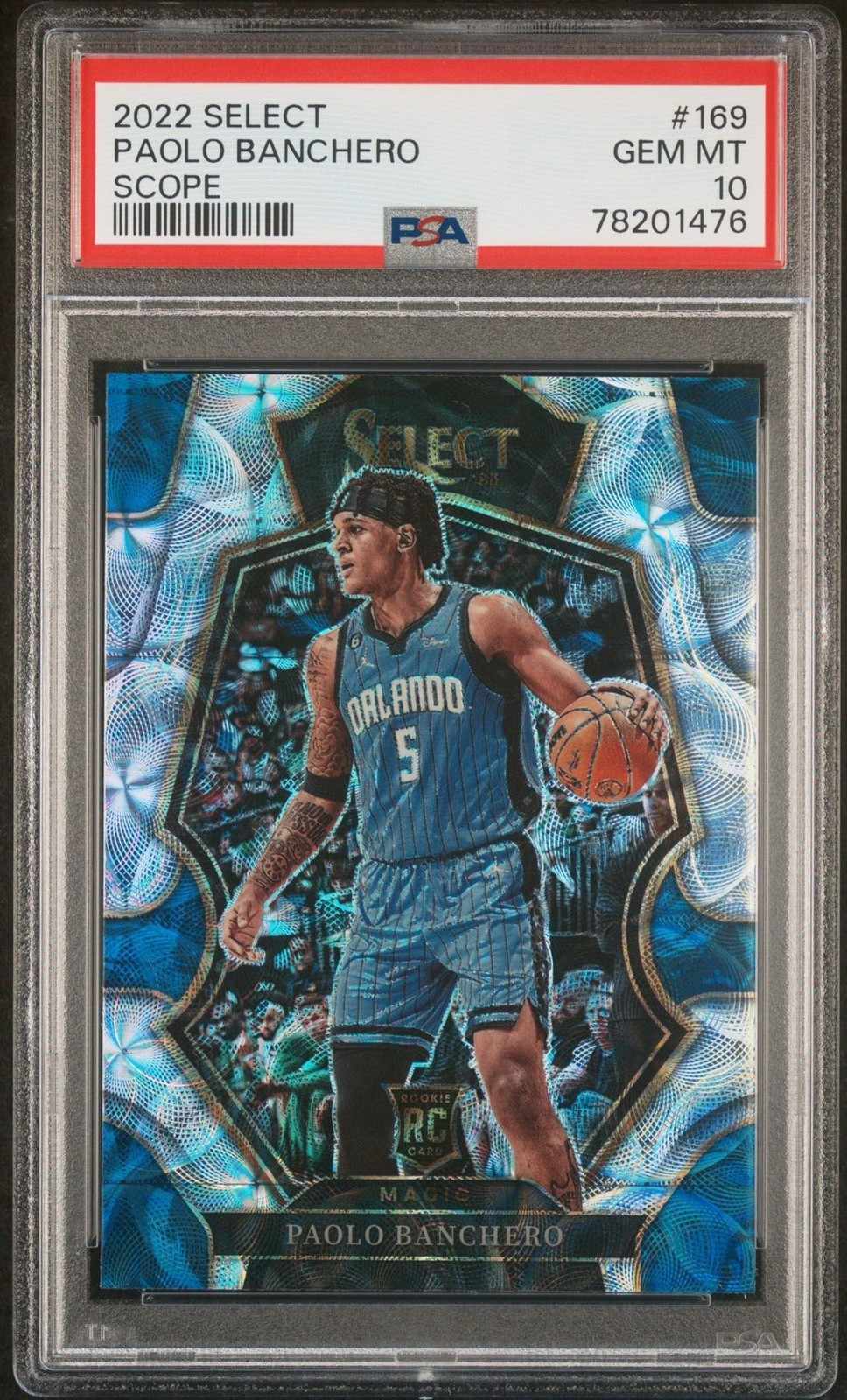 2022 Select Paolo Banchero #169 Scope Premier Level Rookie RC PSA 10!!!