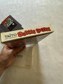 Bubble Bobble 1 (Nintendo NES, 1988) with Box and Manual CIB - Untested
