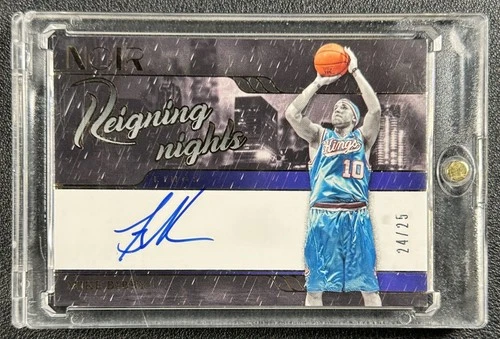 MIKE BIBBY 2023-24 PANINI NOIR #RNS-MKB REIGNING NIGHTS AUTO GOLD 24/25