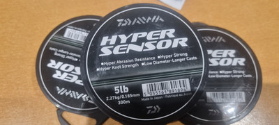 Daiwa Hyper Sensor Gun Metal Monofile Angelschnur 300m Spule - 5lb 0,185mm