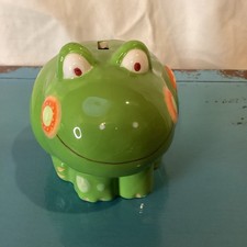 Ceramic Green Frog Bank “ You Are Special “ 4”x4”