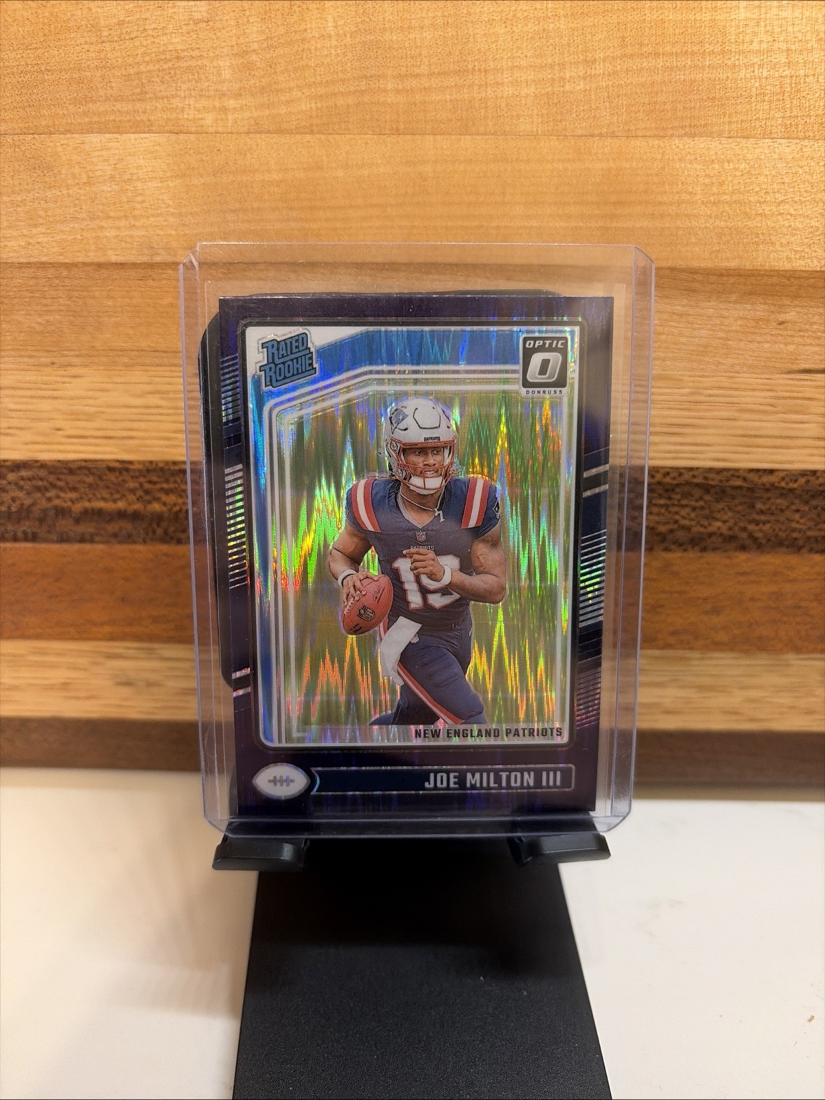 2024 Panini Donruss Optic - Rated Rookie Joe Milton III #255 Purple Shock  (RC)