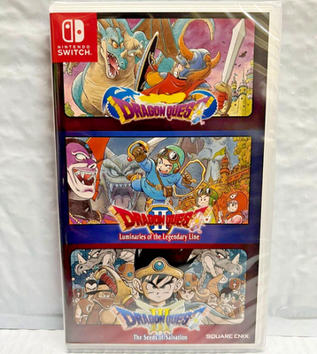 Dragon Quest 1, 2, 3 Collection Switch Brand New Sealed Game (2019