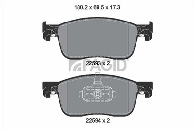 PAGID Bremsbelagsatz Scheibenbremse T2666N für OPEL VIVARO K0 ZAFIRA LIFE Bus 3