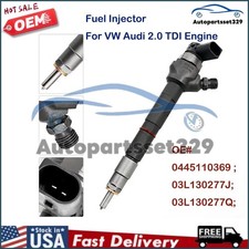 Fuel Injector 0445110369 03l130277j For Vw Audi 2.0 Tdi Engine 03l130277q