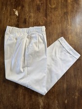 Rota Double Pleat White 100 Cotton Trousers 56 Rota Double Pleat White 100 Cotton Trousers 56