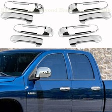 For 2002-2008 Dodge Ram 1500 03-09 2500-5500 Chrome 4 Door Handle Covers No Psk