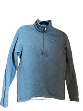 Patagonia Men's Better Sweater Green 1/4 Zip Fleece Pullover - Small
