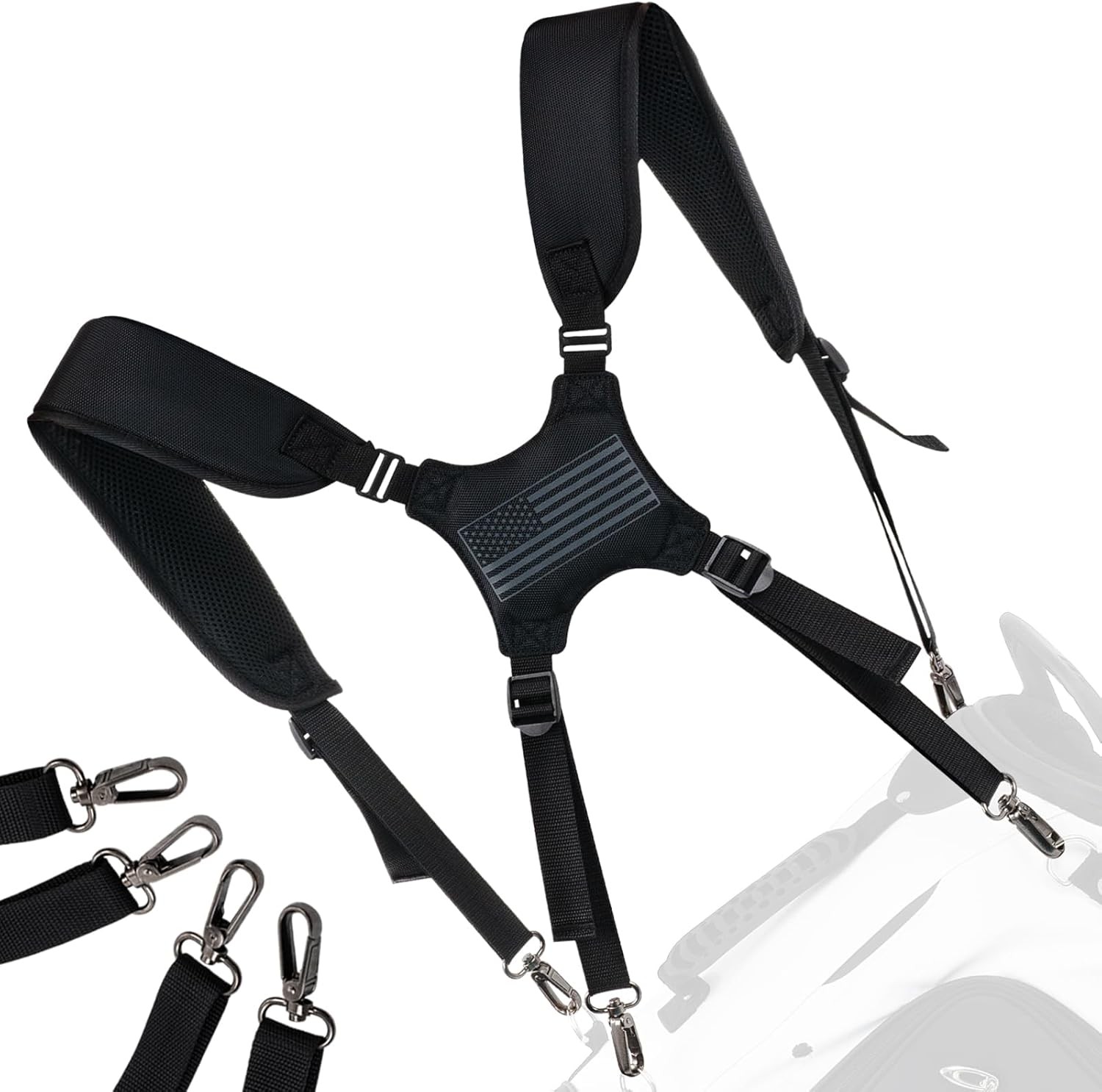 Bag Straps Universal Double Shoulder Pu Leather Golf Bag Car