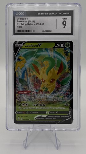 Leafeon V graded CGC 9 for sale on eBay