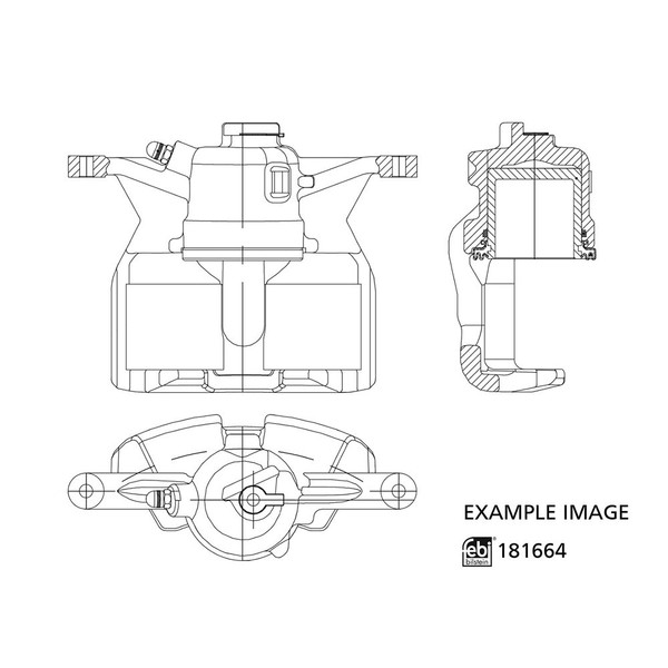Febi Bilstein Bremssattel Links, Vorderachse U.A. FüR Audi, Seat, Skoda, VW-image