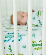 Addison Belle 100 Organic Cotton Percale Fitted Crib Sheet LIMITED STOCK