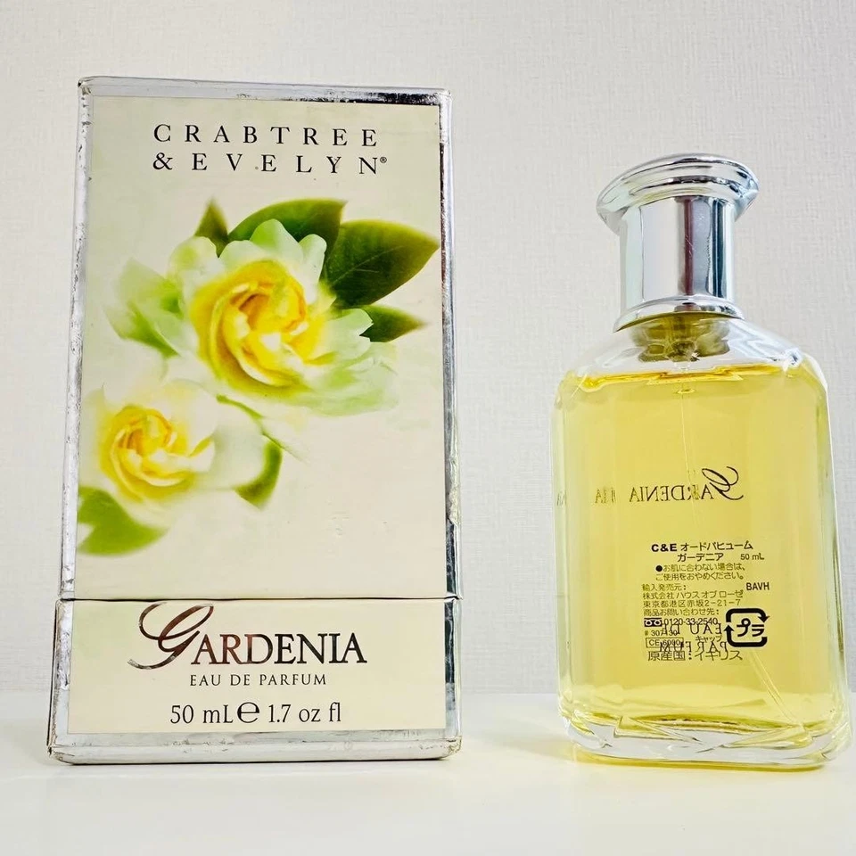 RARE Gardenia Crabtree & Evelyn EAU DE PERFUM EDP 50ml 1.7 oz Vintage 2005 Japan - Image 3 of 4