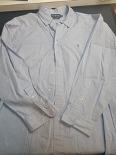 Ralph Lauren Shirt Mens 18 Blue Button Down Pony Casual